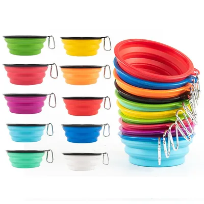 Collapsible Pet Bowl Silicone Feeder
