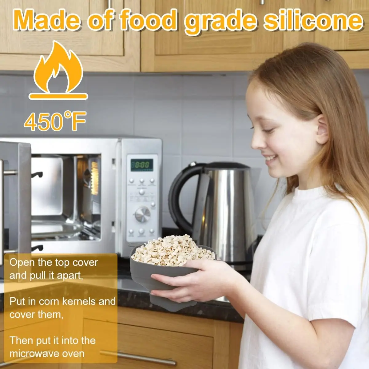 Collapsible Popcorn Microwave Bowl