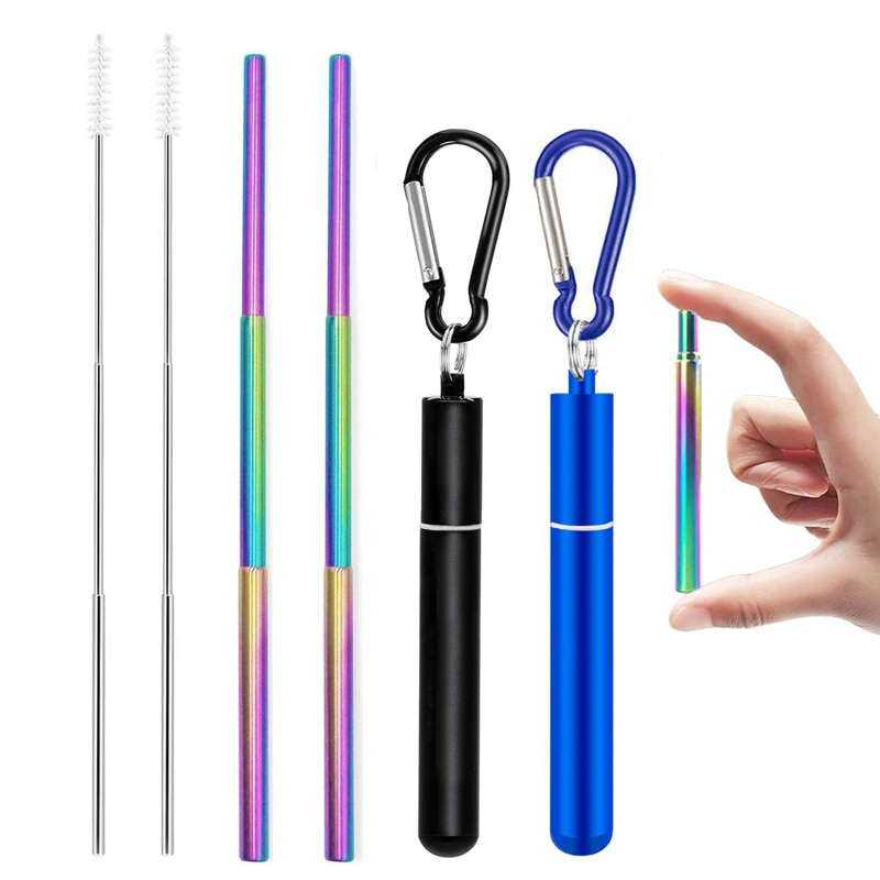 Collapsible Reusable Straw Metal Straw Collapsible Reusable Straw Metal Straw