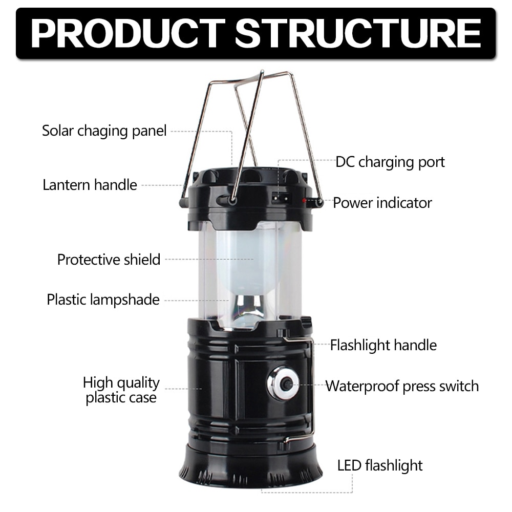 Collapsible Solar Powered Camping Light Collapsible Solar Powered Camping Light
