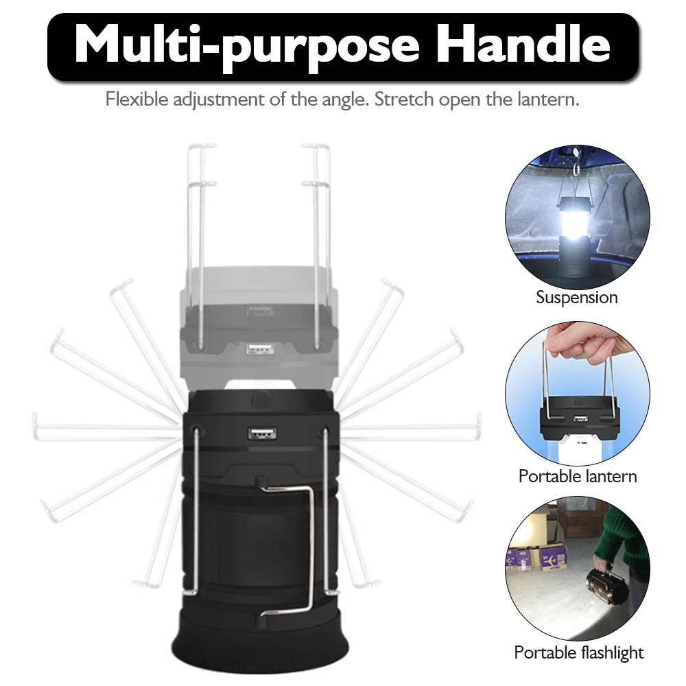 Collapsible Solar Powered Camping Light Collapsible Solar Powered Camping Light