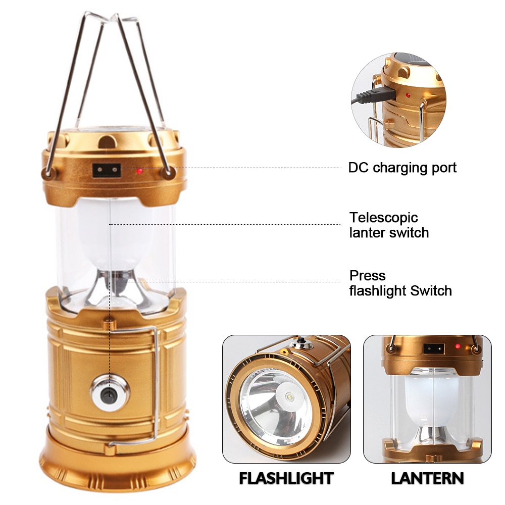Collapsible Solar Powered Camping Light Collapsible Solar Powered Camping Light