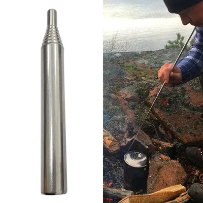 Collapsible Stainless Campfire Bellow