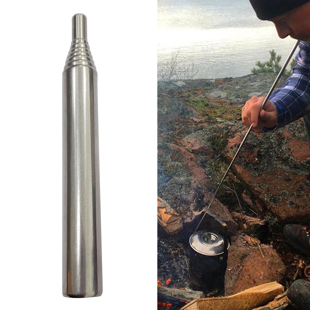 Collapsible Stainless Campfire Bellow Collapsible Stainless Campfire Bellow
