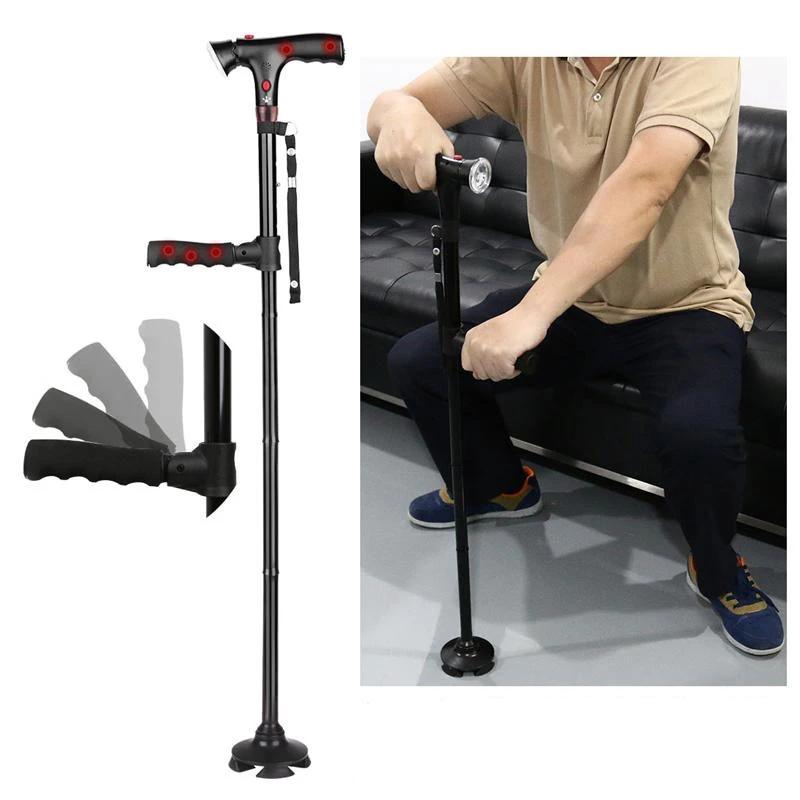Collapsible Telescopic Folding Cane Elder Cane LED Walking Trusty Sticks Elder Crutches For Mothers The Elder Fathers Collapsible Telescopic Folding Cane Elder Cane LED Walking Trusty Sticks Elder Crutches For Mothers The Elder Fathers