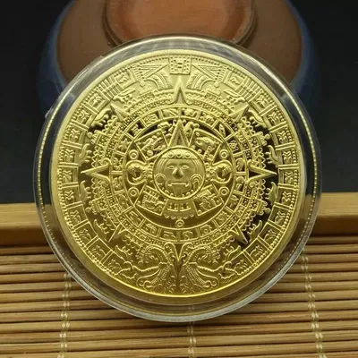 Collectible Aztec Calendar Coin