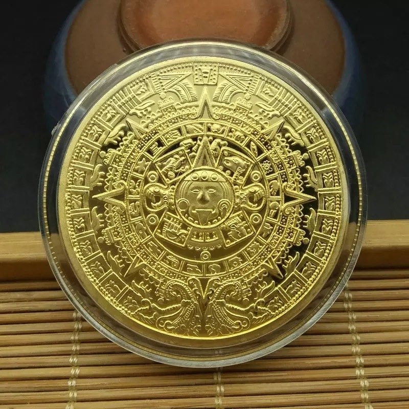Collectible Aztec Calendar Coin