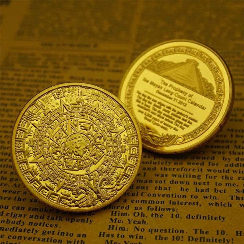 Collectible Aztec Calendar Coin