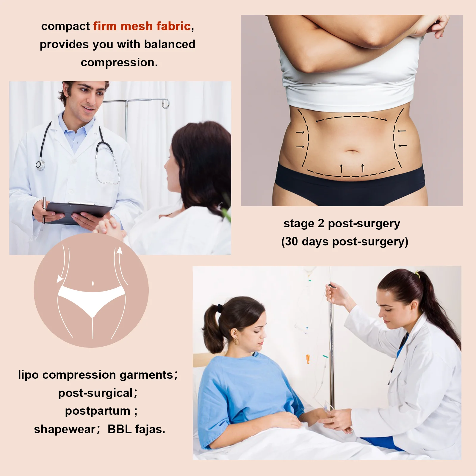 Colombianas Shaper Stage 1 or 2 For Women Postpartum Girdle BBL Postoperative Bodysuit Shapewear Corset Slimming Body Colombianas Shaper Stage 1 or 2 For Women Postpartum Girdle BBL Postoperative Bodysuit Shapewear Corset Slimming Body