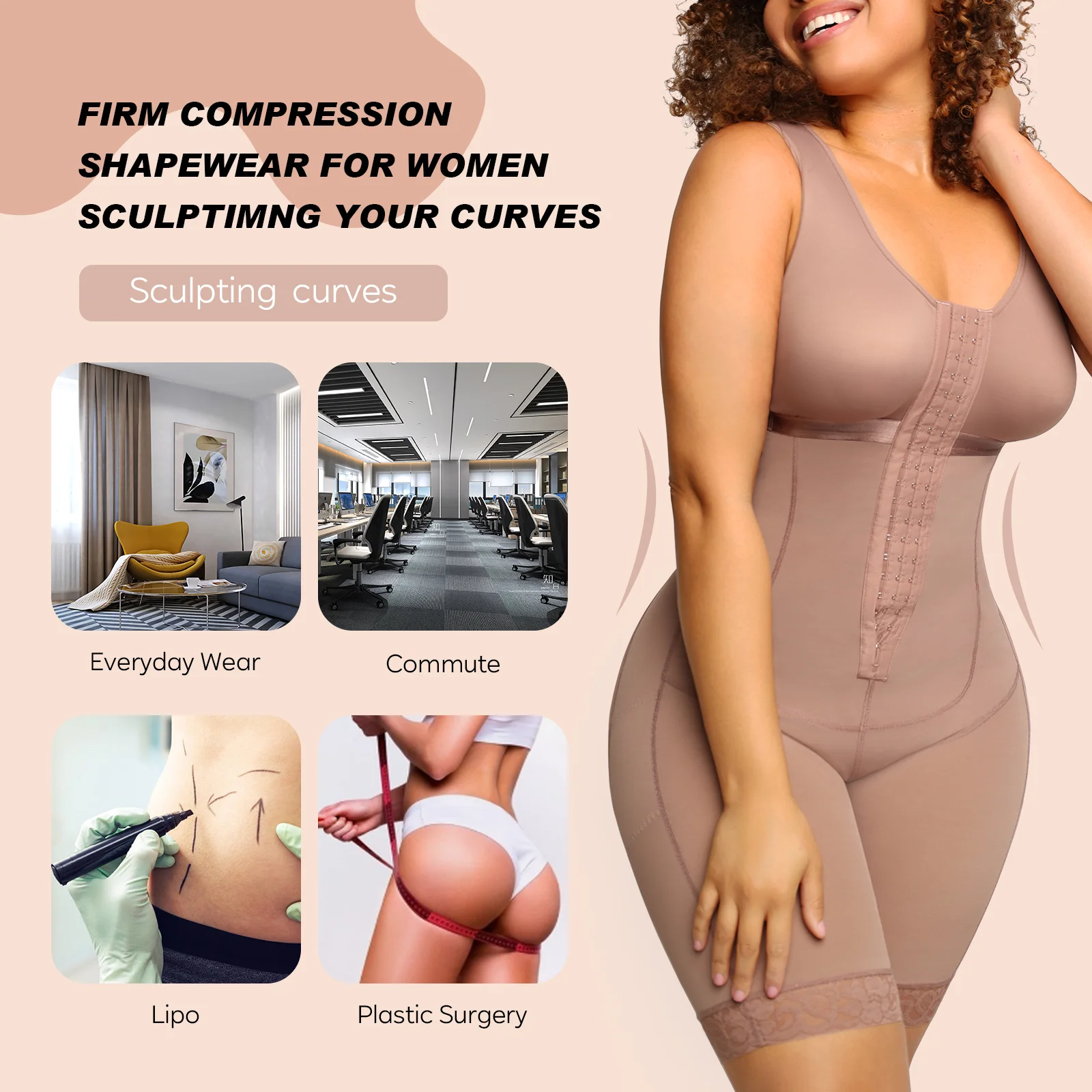 Colombianas Shaper Stage 1 or 2 For Women Postpartum Girdle BBL Postoperative Bodysuit Shapewear Corset Slimming Body Colombianas Shaper Stage 1 or 2 For Women Postpartum Girdle BBL Postoperative Bodysuit Shapewear Corset Slimming Body