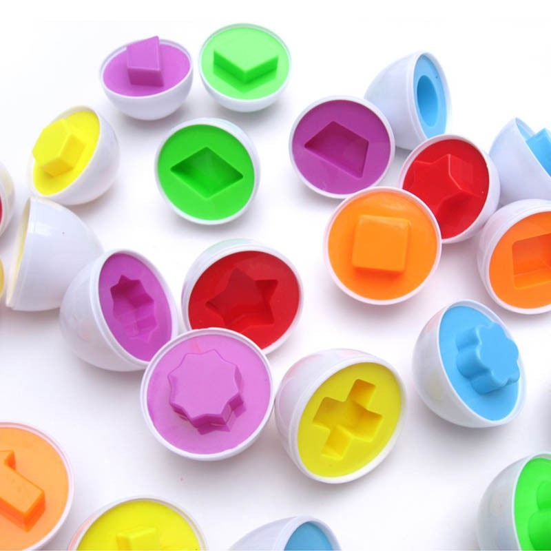 Color and Shape Matching Eggs (6 pcs) Color and Shape Matching Eggs (6 pcs)