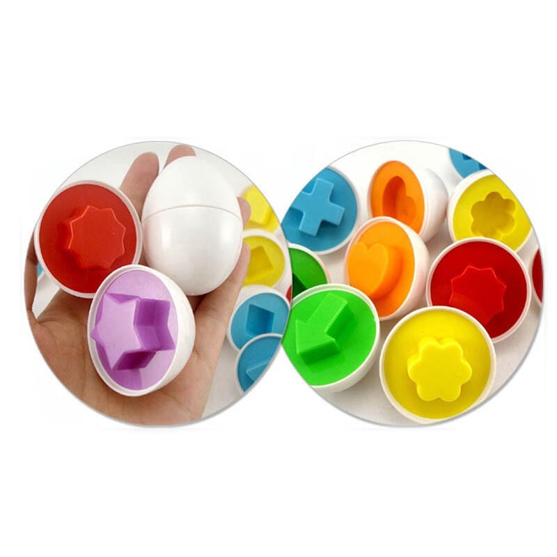 Color and Shape Matching Eggs (6 pcs) Color and Shape Matching Eggs (6 pcs)