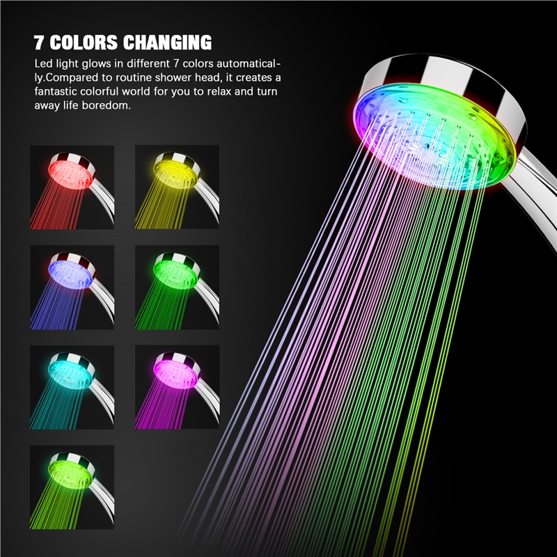 Color Changing LED Shower Head