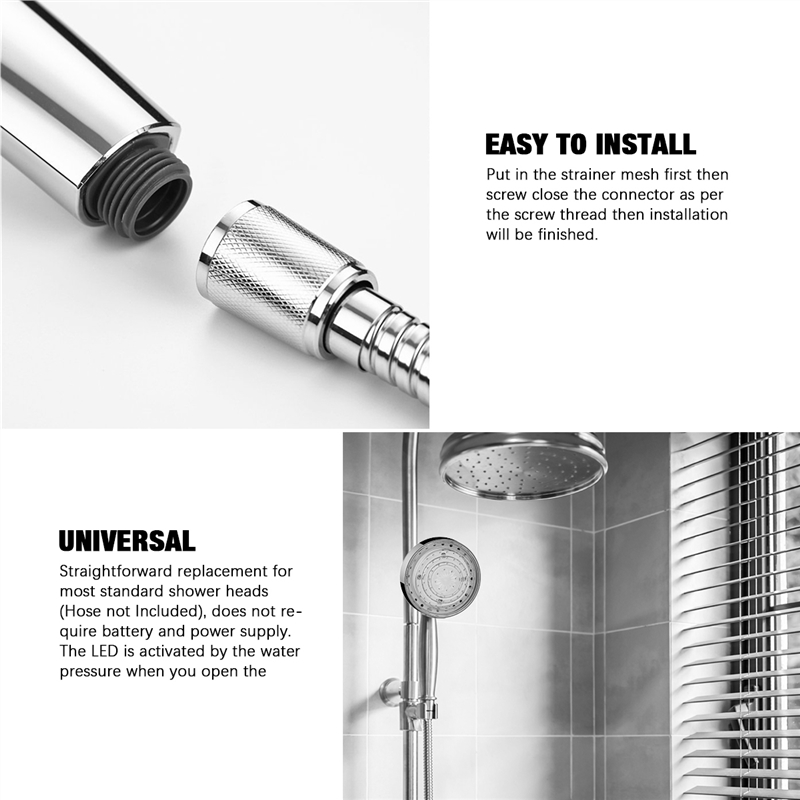 Color Changing LED Shower Head