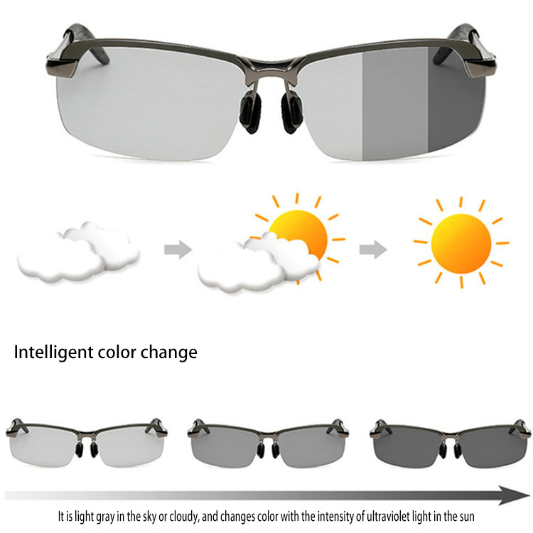Color Changing Polarized Sunglasses Night Vision Sunglasses 3043 Outdoor Riding Day And Night Driving Sunglasses