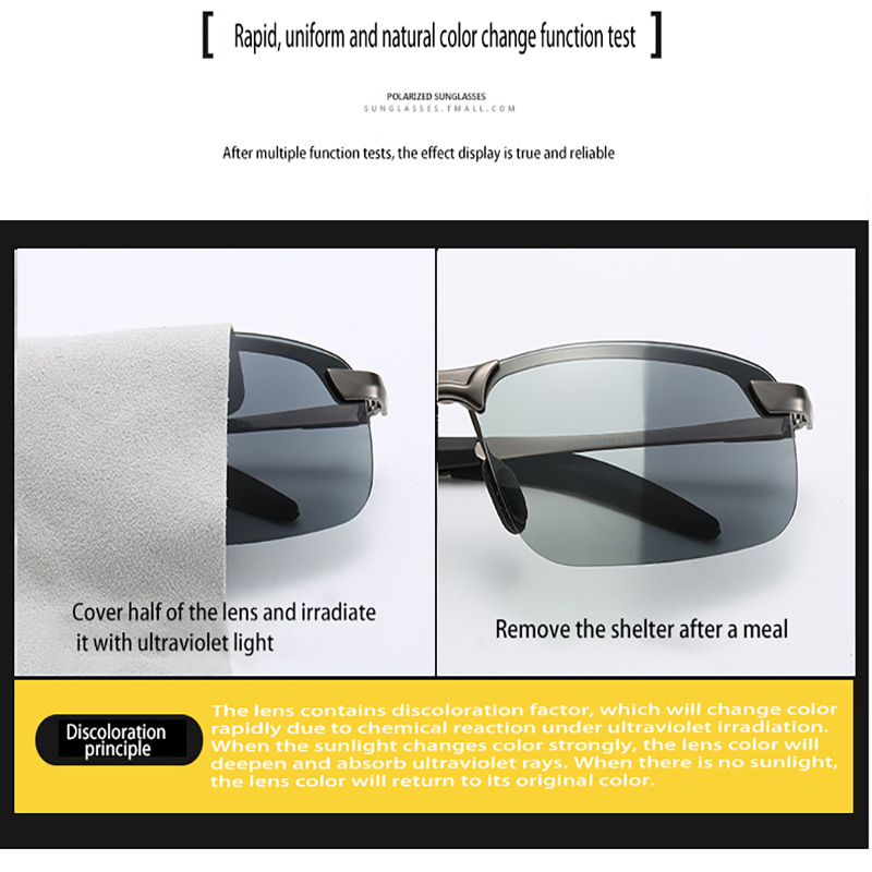 Color Changing Polarized Sunglasses Night Vision Sunglasses 3043 Outdoor Riding Day And Night Driving Sunglasses