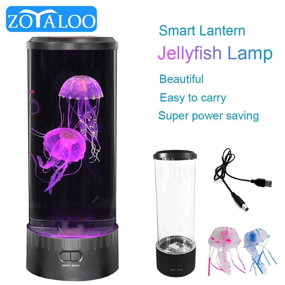Color Changing USB LED Jellyfish Lamp