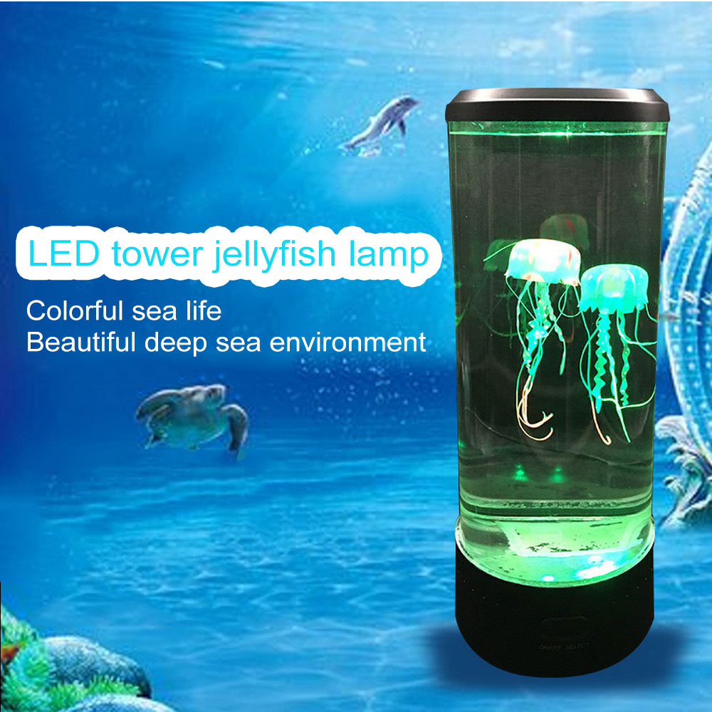Color Changing USB LED Jellyfish Lamp