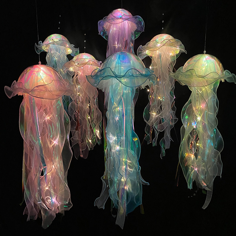 Color Jellyfish Lamp Lantern Mermaid Parti Jellyfish Light Lantern Girls Happy Under The Sea Theme Birthday Party Decor Color Jellyfish Lamp Lantern Mermaid Parti Jellyfish Light Lantern Girls Happy Under The Sea Theme Birthday Party Decor