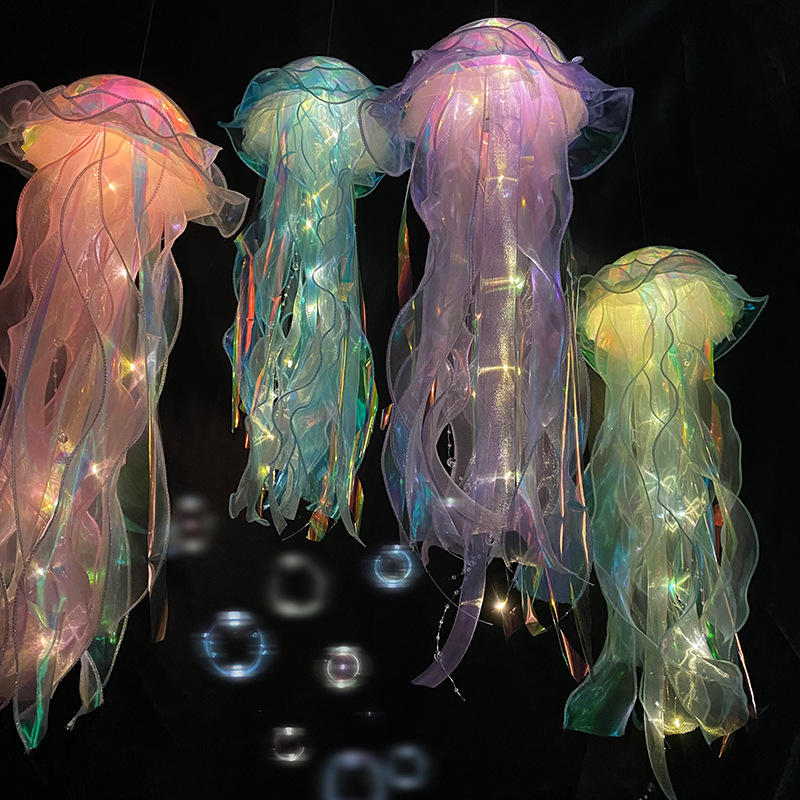 Color Jellyfish Lamp Lantern Mermaid Parti Jellyfish Light Lantern Girls Happy Under The Sea Theme Birthday Party Decor Color Jellyfish Lamp Lantern Mermaid Parti Jellyfish Light Lantern Girls Happy Under The Sea Theme Birthday Party Decor