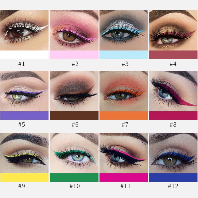 Colored Eyeliner Waterproof Matte Finish