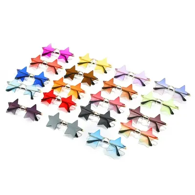 Colored Lens Star Shaped Eyeglasses Colored Lens Star Shaped Eyeglasses