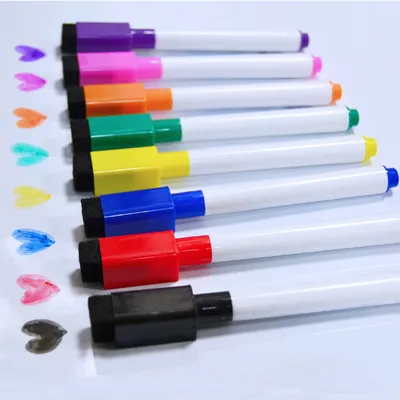 Colored Magnetic White Board Marker (8 pcs)