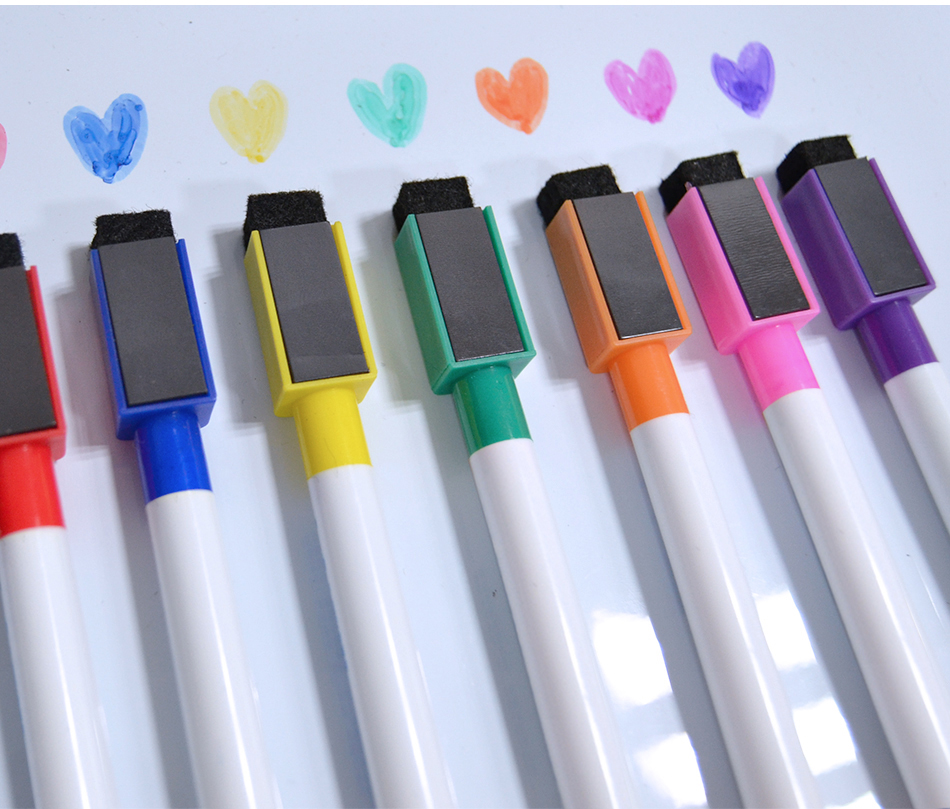Colored Magnetic White Board Marker (8 pcs)