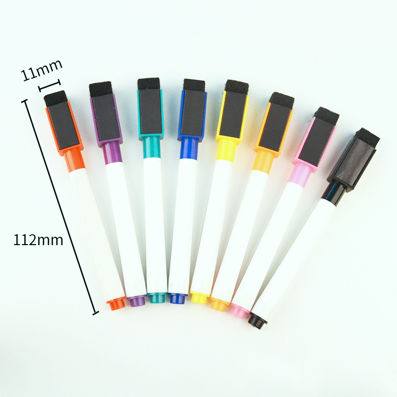 Colored Magnetic White Board Marker (8 pcs)