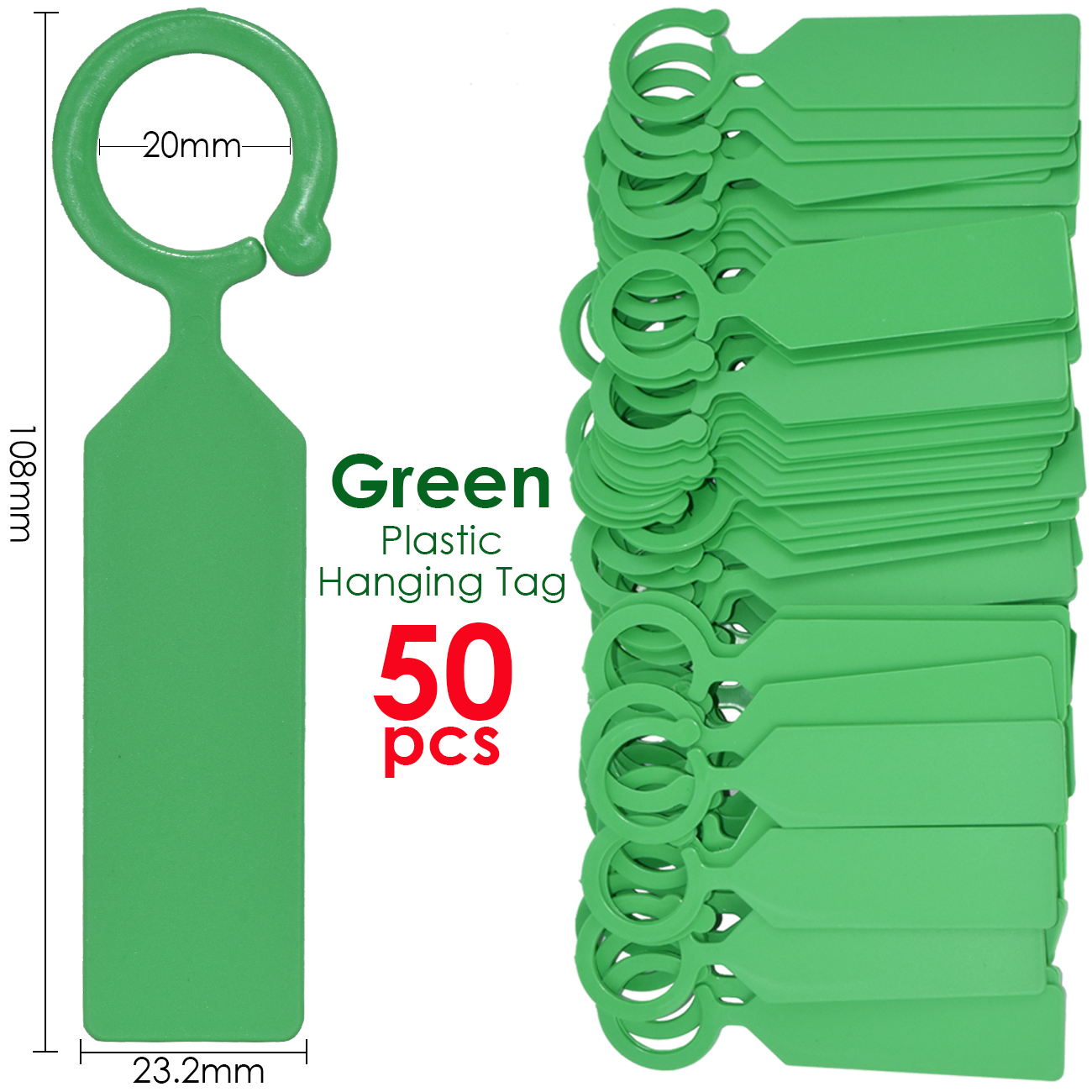 Colored Plastic Plant Markers (50 pcs) Colored Plastic Plant Markers (50 pcs)