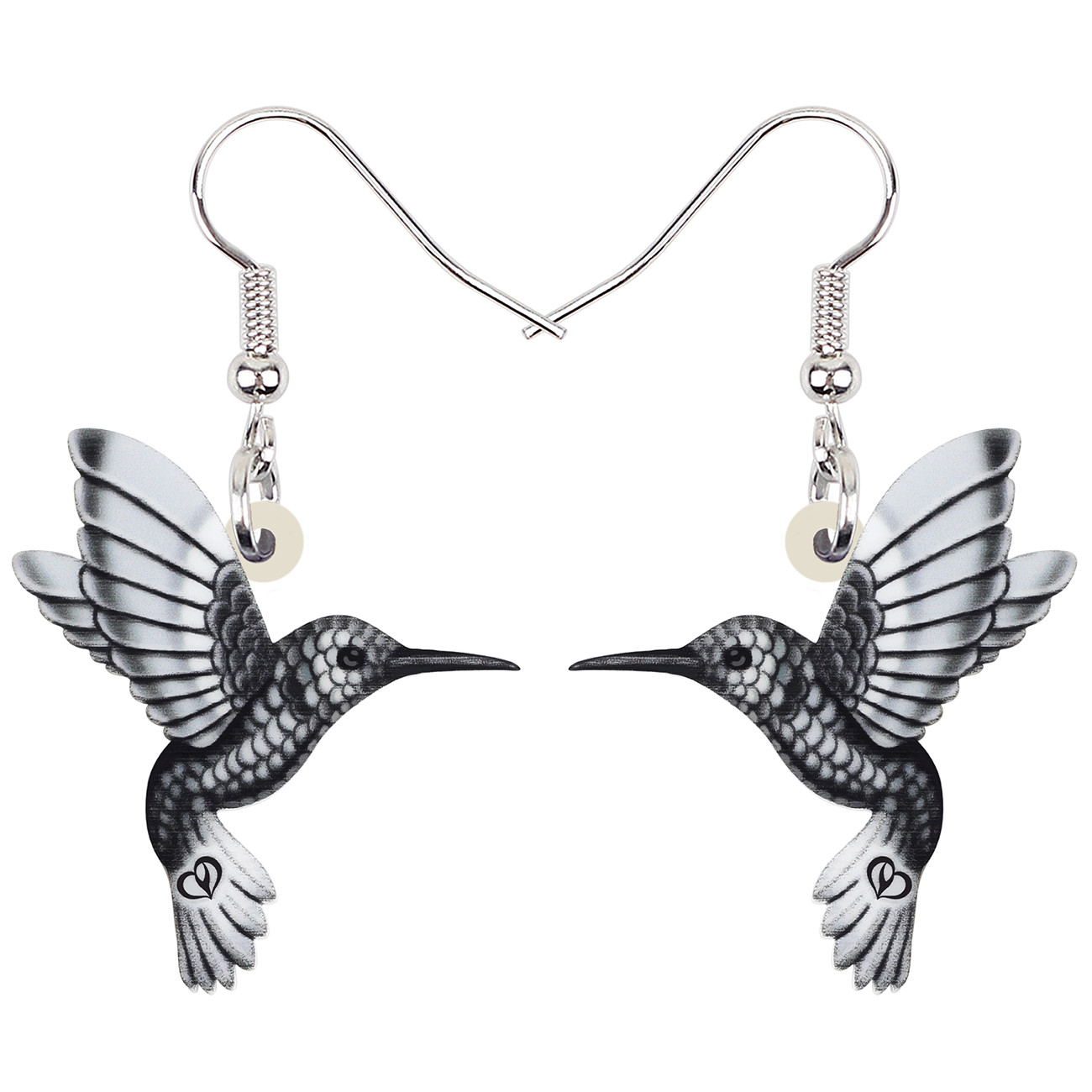 Colorful Acrylic Hummingbird Earrings Colorful Acrylic Hummingbird Earrings