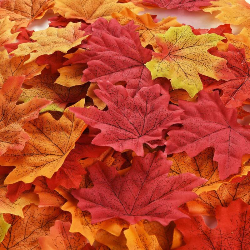 Colorful Artificial Autumn Leaves (50pcs) Colorful Artificial Autumn Leaves (50pcs)