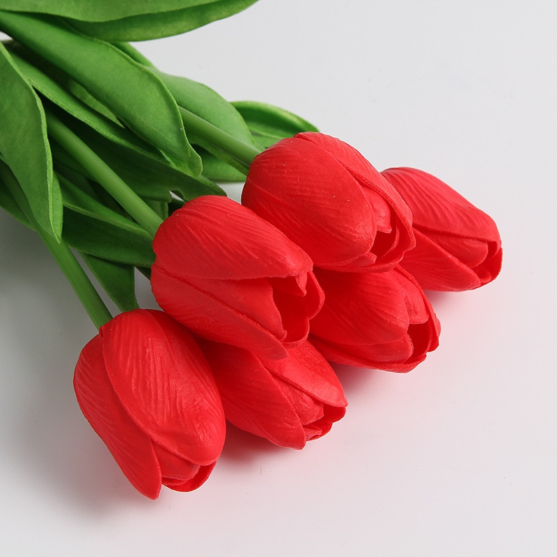 Colorful Artificial Silk Tulips (10 pcs) Colorful Artificial Silk Tulips (10 pcs)