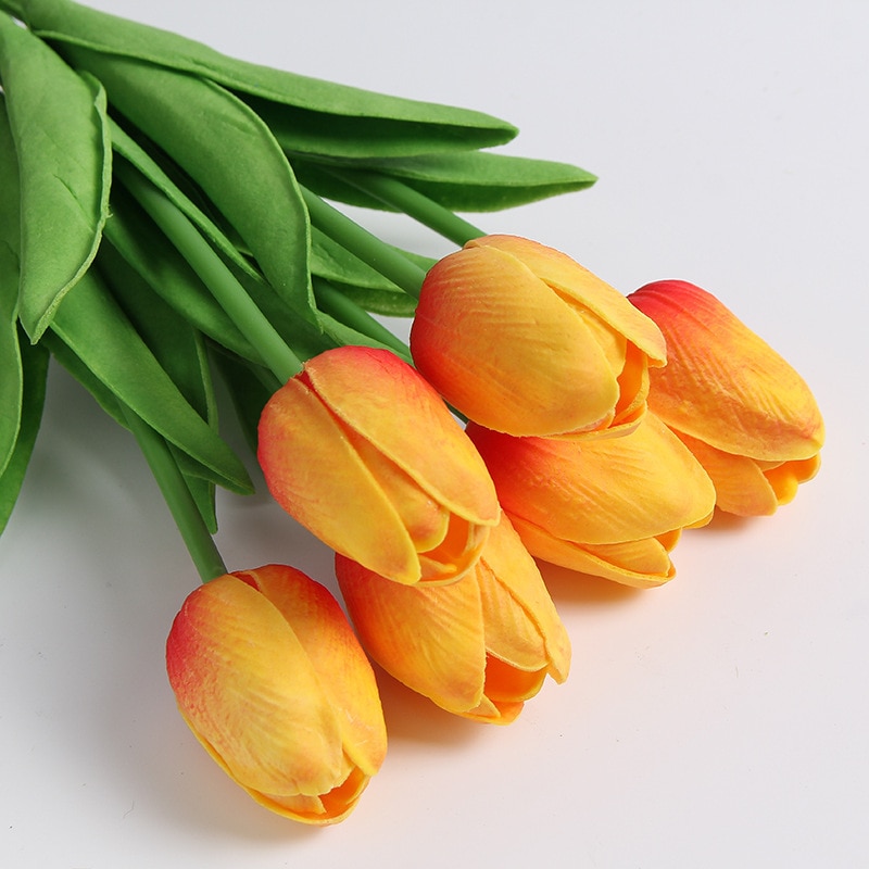 Colorful Artificial Silk Tulips (10 pcs) Colorful Artificial Silk Tulips (10 pcs)