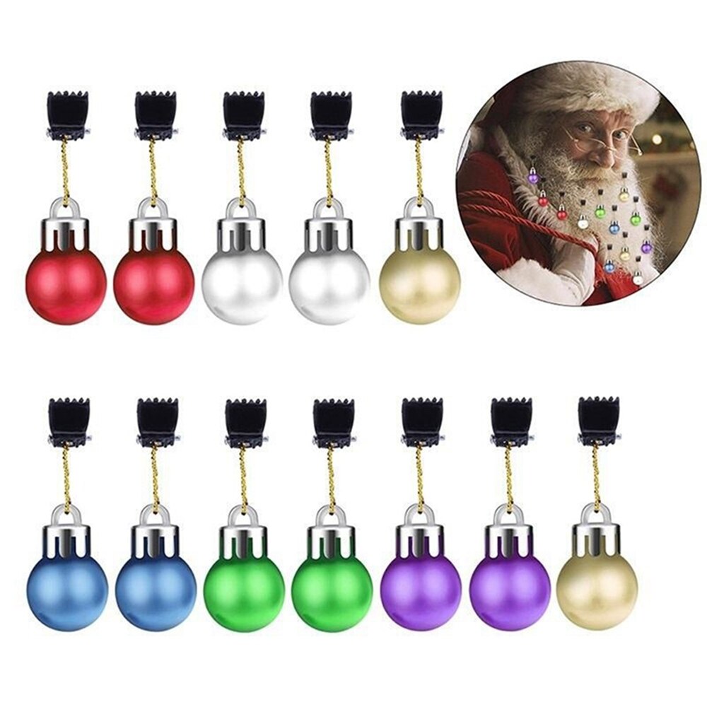 Colorful Beard Christmas Ornaments (12 pcs) Colorful Beard Christmas Ornaments (12 pcs)