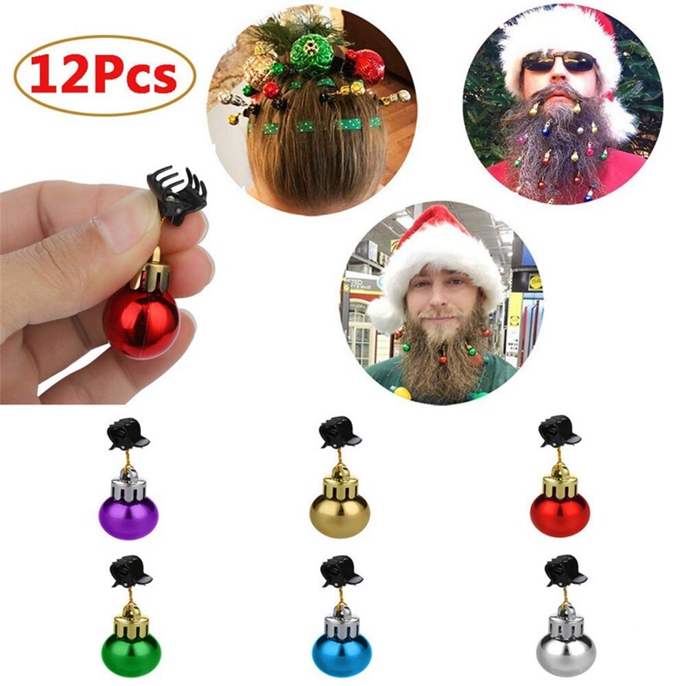 Colorful Beard Christmas Ornaments (12 pcs) Colorful Beard Christmas Ornaments (12 pcs)