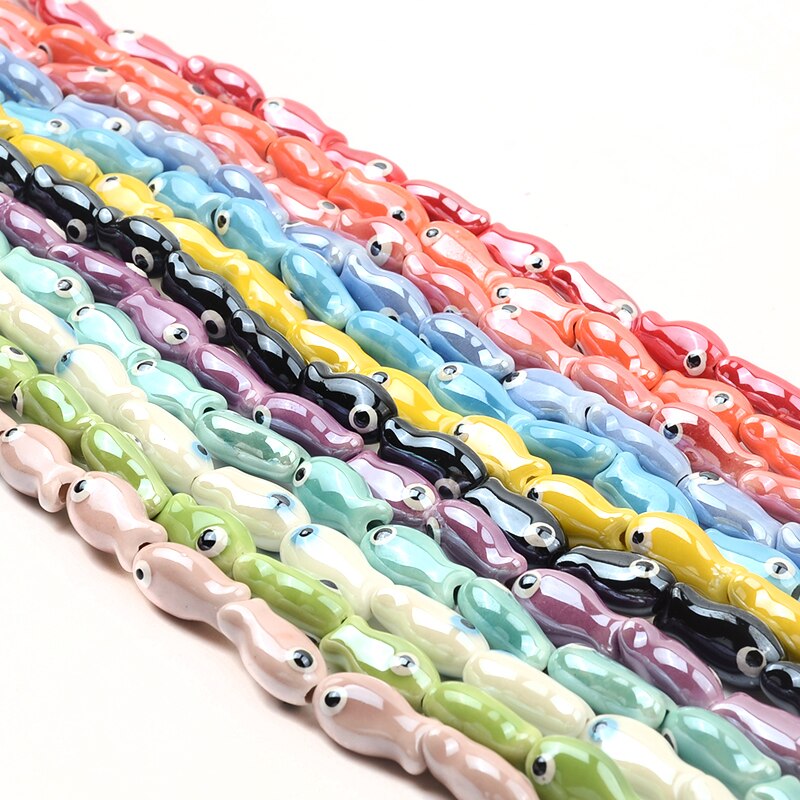 Colorful Ceramic Fish Beads for DIY Colorful Ceramic Fish Beads for DIY