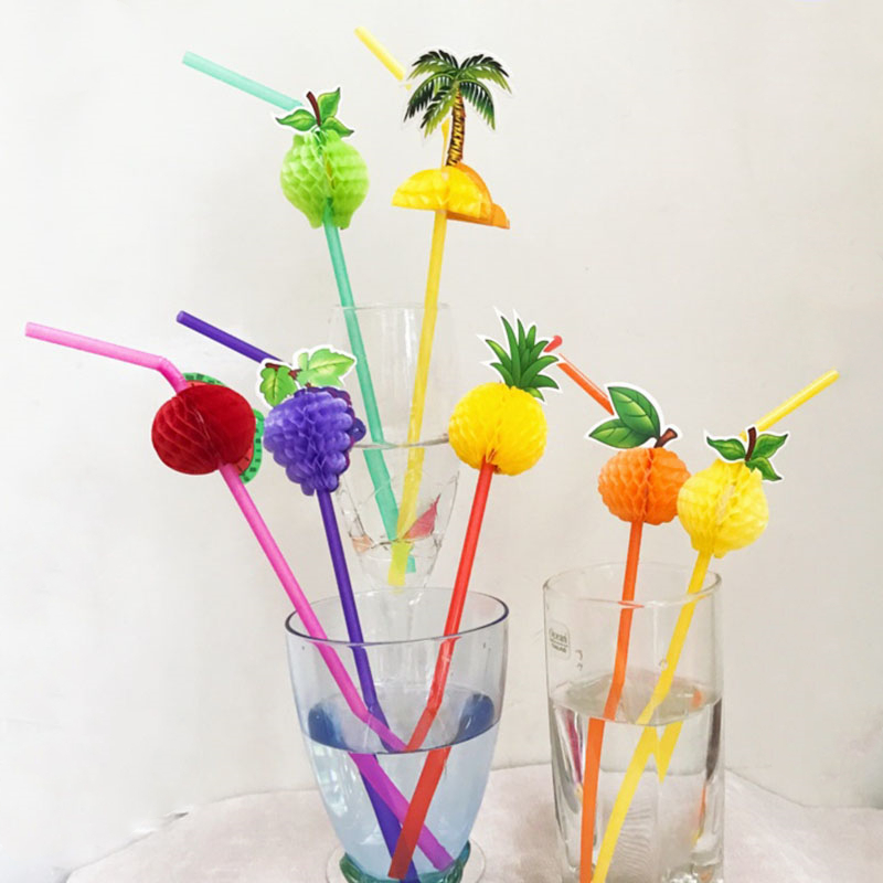 Colorful Cocktail Fruit Straws (50 Pcs) Colorful Cocktail Fruit Straws (50 Pcs)