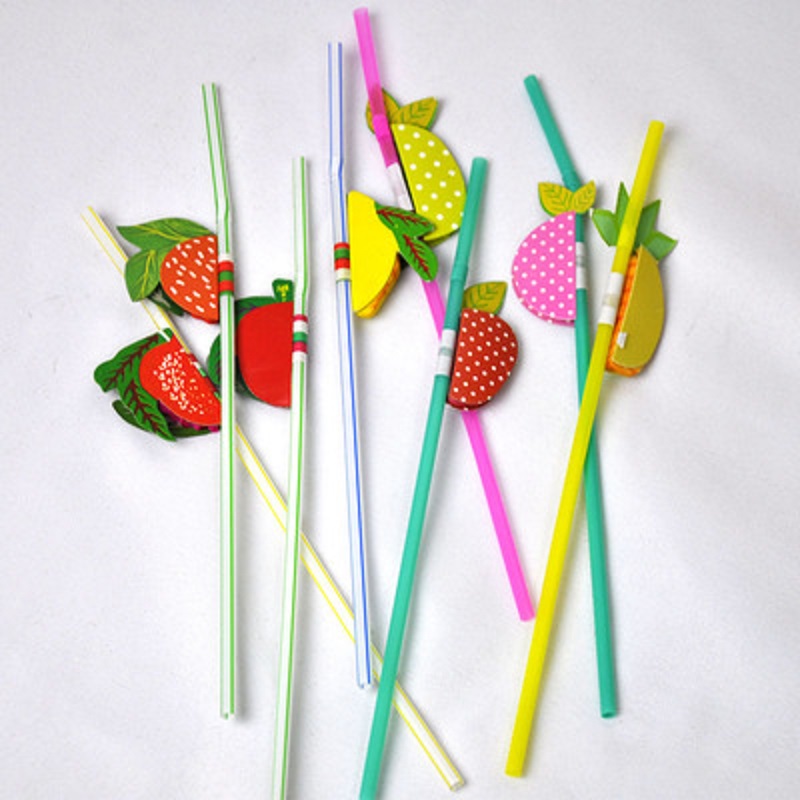 Colorful Cocktail Fruit Straws (50 Pcs) Colorful Cocktail Fruit Straws (50 Pcs)