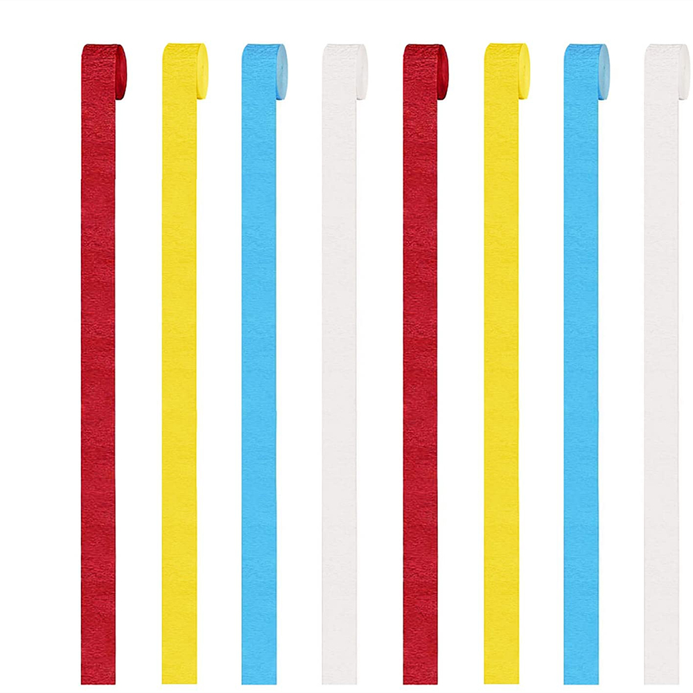 Colorful Crepe Paper Streamers (12pcs)
