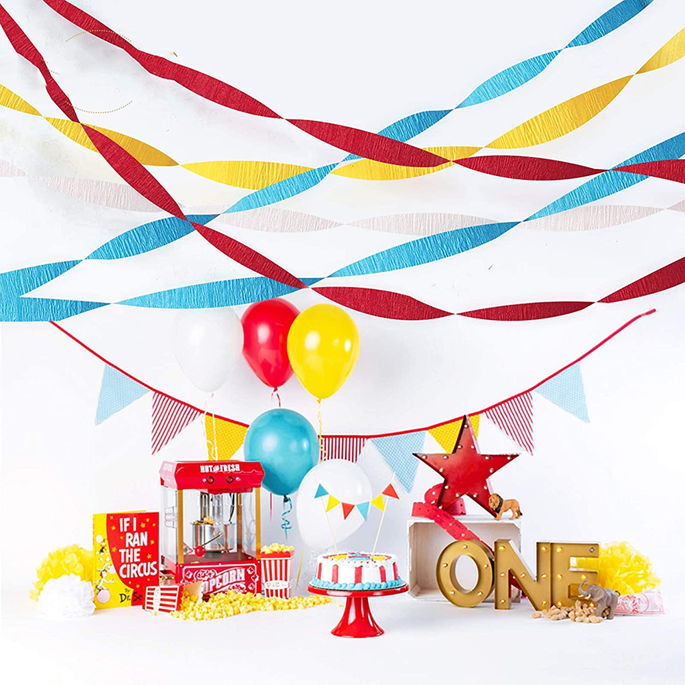 Colorful Crepe Paper Streamers (12pcs)