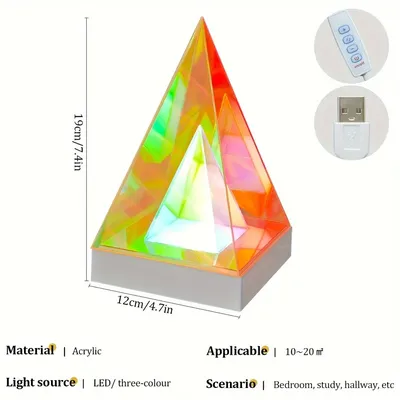 Colorful Cube Table Lamp Led Colored Acrylic Table Lamps For Living Room Bedroom Nordic Home Decor Light Night Bedside