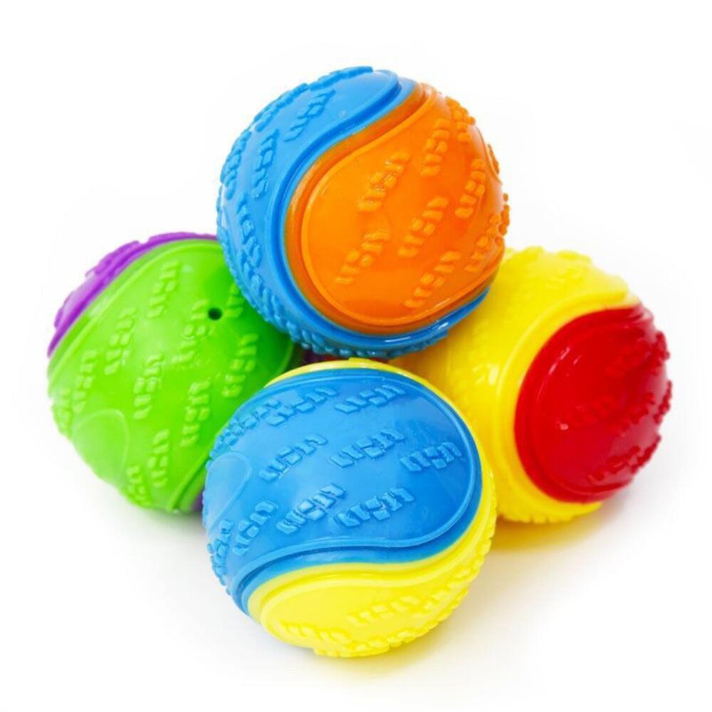 Colorful Design Squeaky Ball Dog Toy