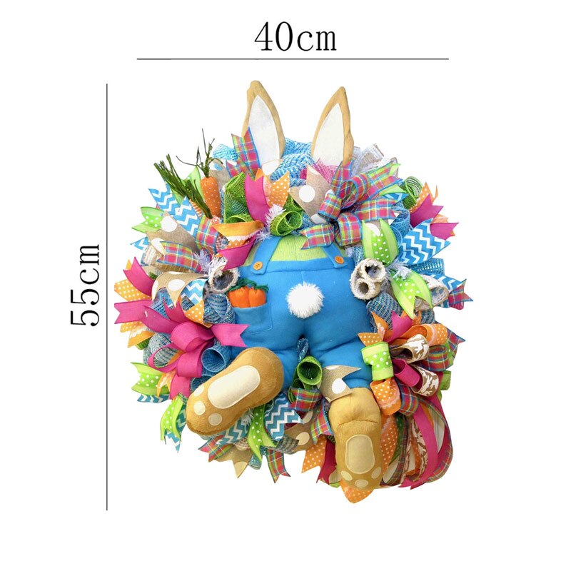 Colorful Easter Bunny Wreath
