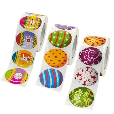Colorful Easter Egg Stickers (500 pcs) Colorful Easter Egg Stickers (500 pcs)