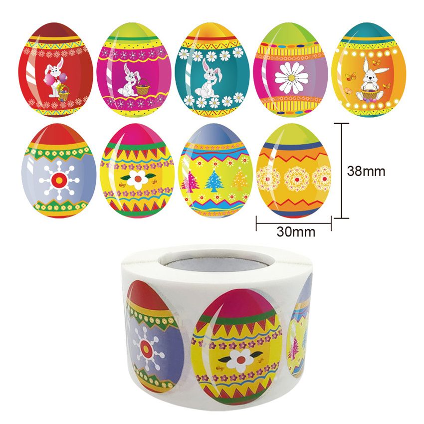 Colorful Easter Egg Stickers (500 pcs) Colorful Easter Egg Stickers (500 pcs)