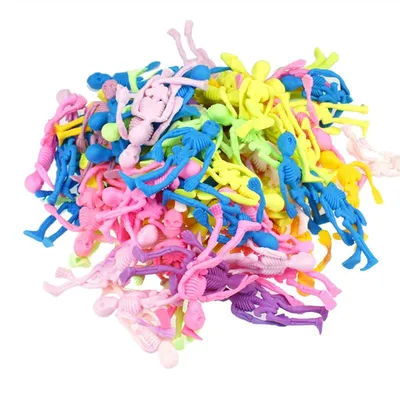 Colorful Elastic Rubber Skeletons (5 pcs)