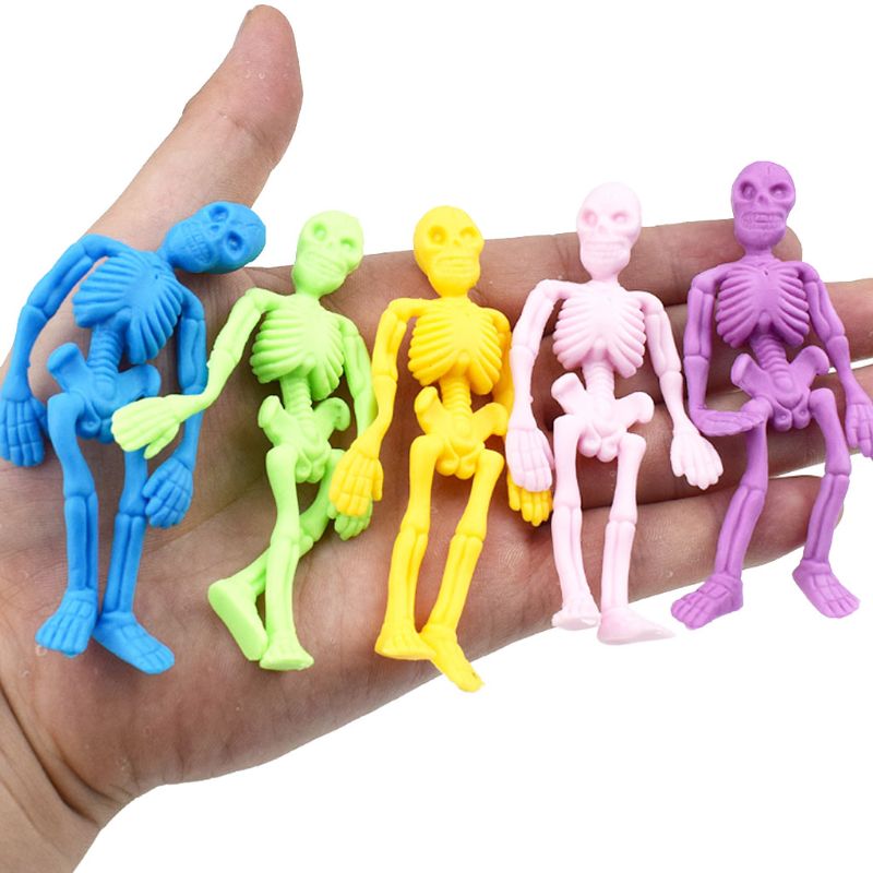 Colorful Elastic Rubber Skeletons (5 pcs)