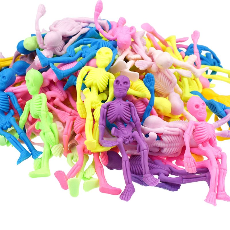 Colorful Elastic Rubber Skeletons (5 pcs)