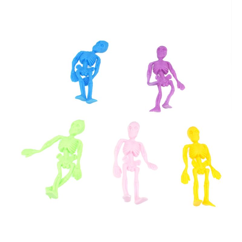 Colorful Elastic Rubber Skeletons (5 pcs)